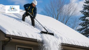 how to safely remove snow from roof